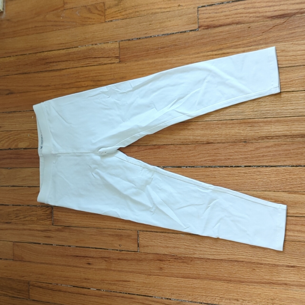 J Crew Crewcuts white cropped leggings